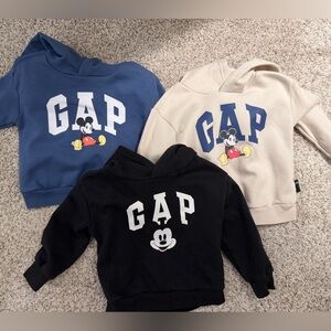 GAP Toddler Sweatshirts Bundle | Size 3T | Mickey Mouse | Lot of 3